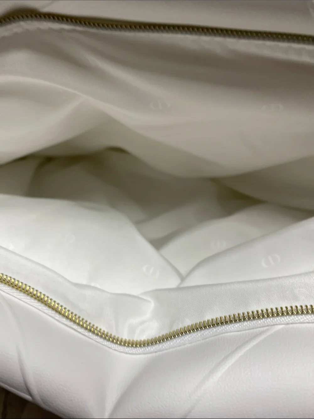Dior Limited Edition White Quilted Faux Leather Pouch